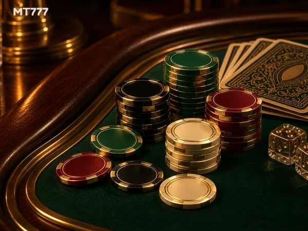 Tampilan permainan Golden Land dengan gulungan simbol dan efek visual bertema emas