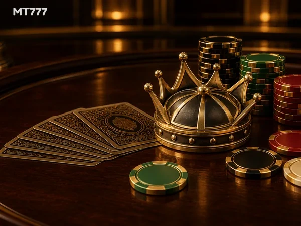 Antarmuka Golden Land di mt777 saat menampilkan kombinasi simbol pemenang